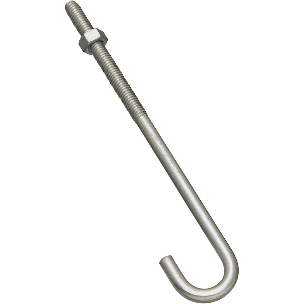 かに National Hardware N232-934 2195 J Bolts in Zinc, 5/16